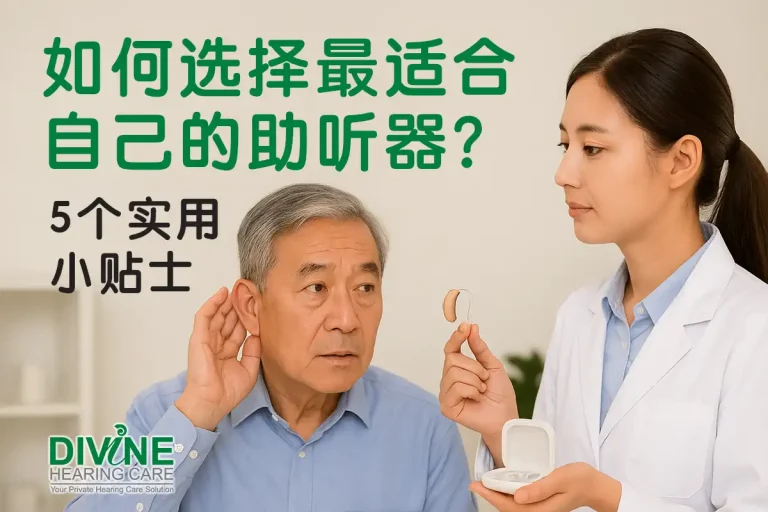 如何选择最适合自己的助听器？5个实用小贴士 | Divine Hearing Care 马来西亚听力专家